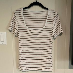 🌸SPRING SALE🌸 Fitted Ribbed Striped Top